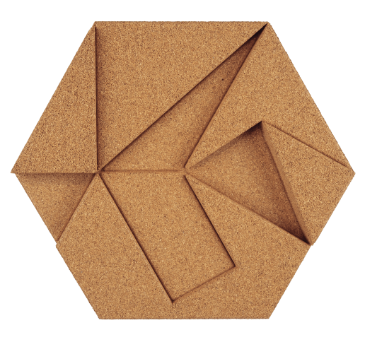 korkovy obklad hexagon prirodna