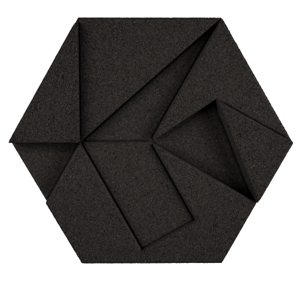 korkovy obklad hexagon cierna